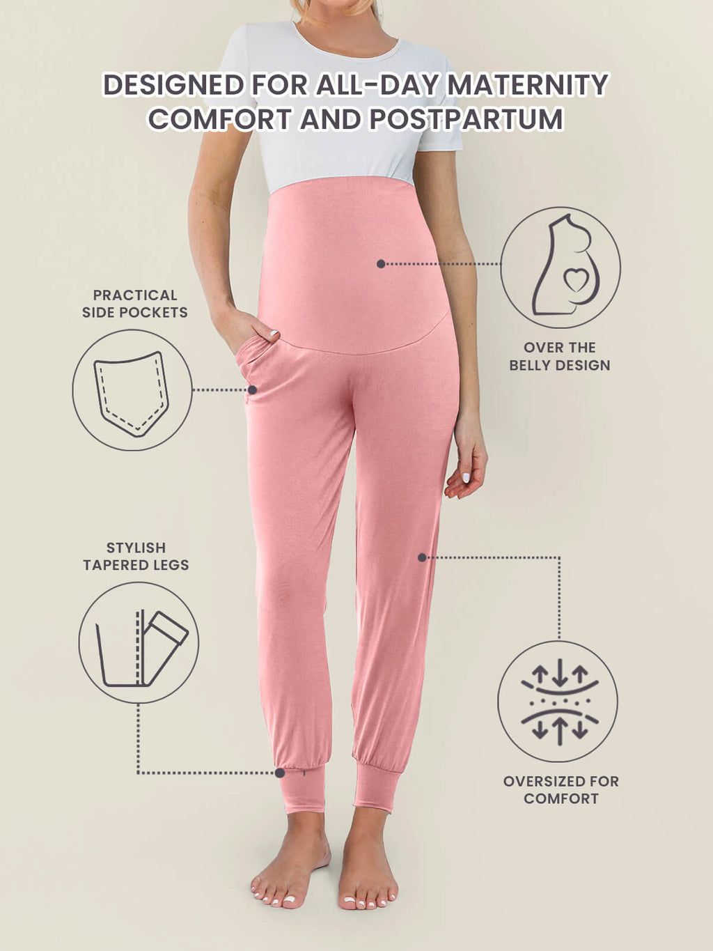 WonderBuy Cloud Jogger Pants - Maternity & Postpartum