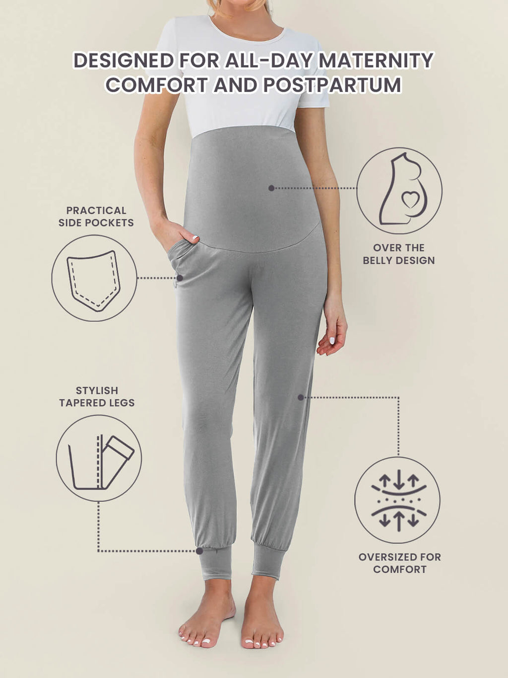 WonderBuy Cloud Jogger Pants - Maternity & Postpartum