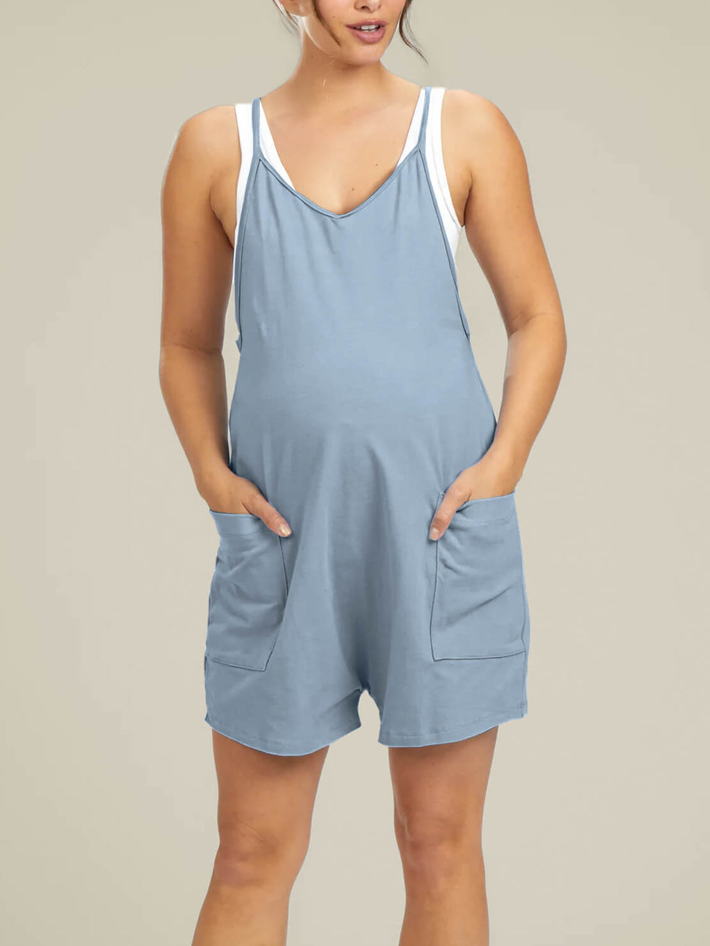 WonderBuy Oversized Jumpsuit Shorts - Maternity & Postpartum
