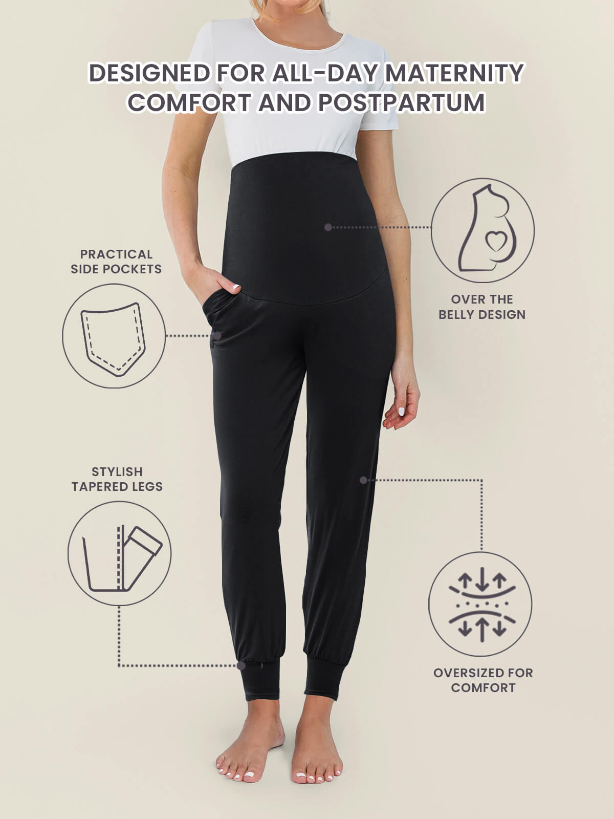 WonderBuy Cloud Jogger Pants - Maternity & Postpartum