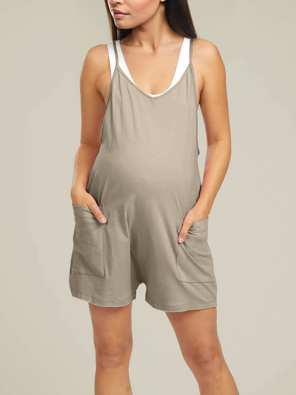 WonderBuy Oversized Jumpsuit Shorts - Maternity & Postpartum