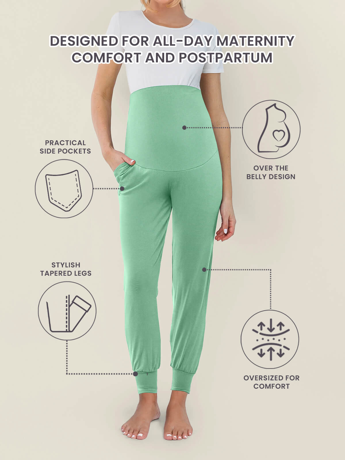 WonderBuy Cloud Jogger Pants - Maternity & Postpartum