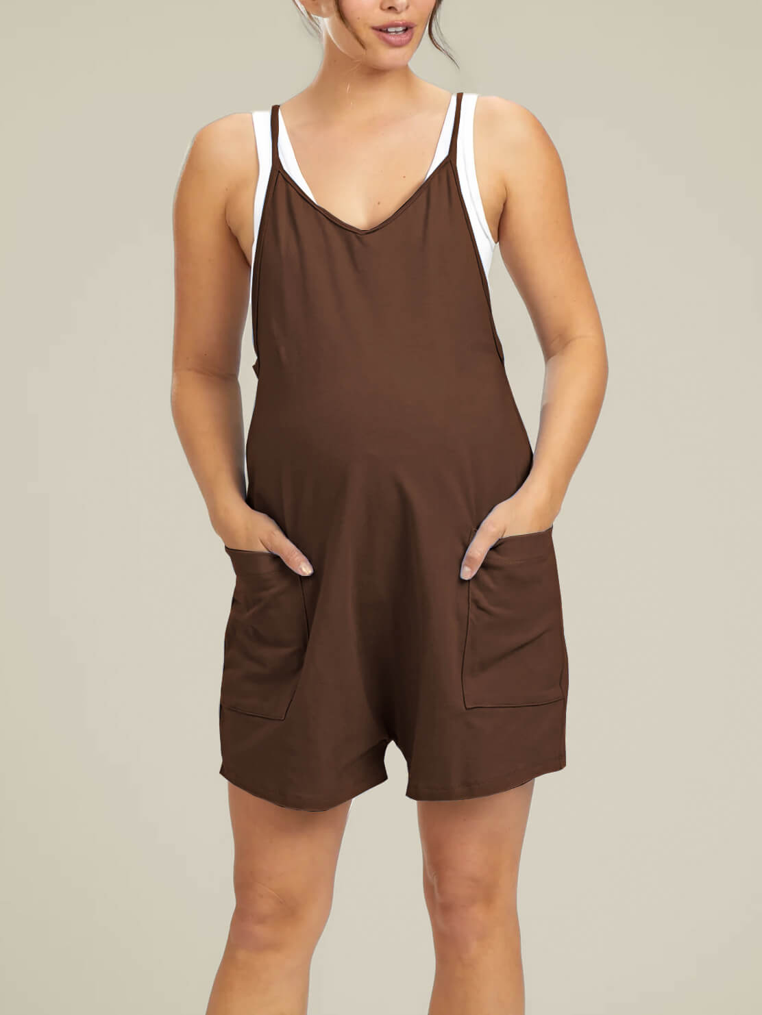 WonderBuy Oversized Jumpsuit Shorts - Maternity & Postpartum