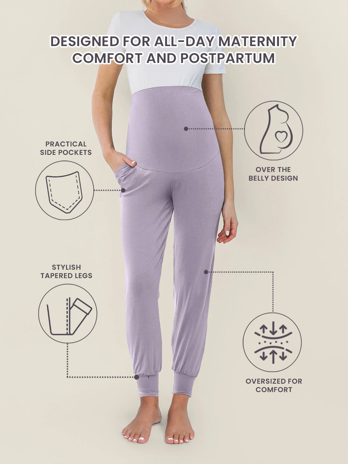 WonderBuy Cloud Jogger Pants - Maternity & Postpartum