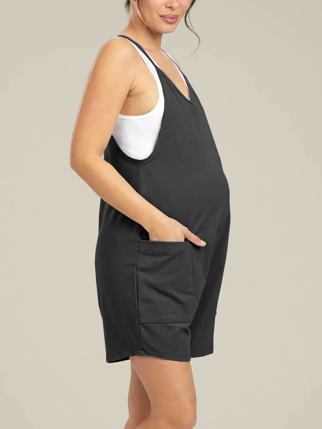 WonderBuy Oversized Jumpsuit Shorts - Maternity & Postpartum