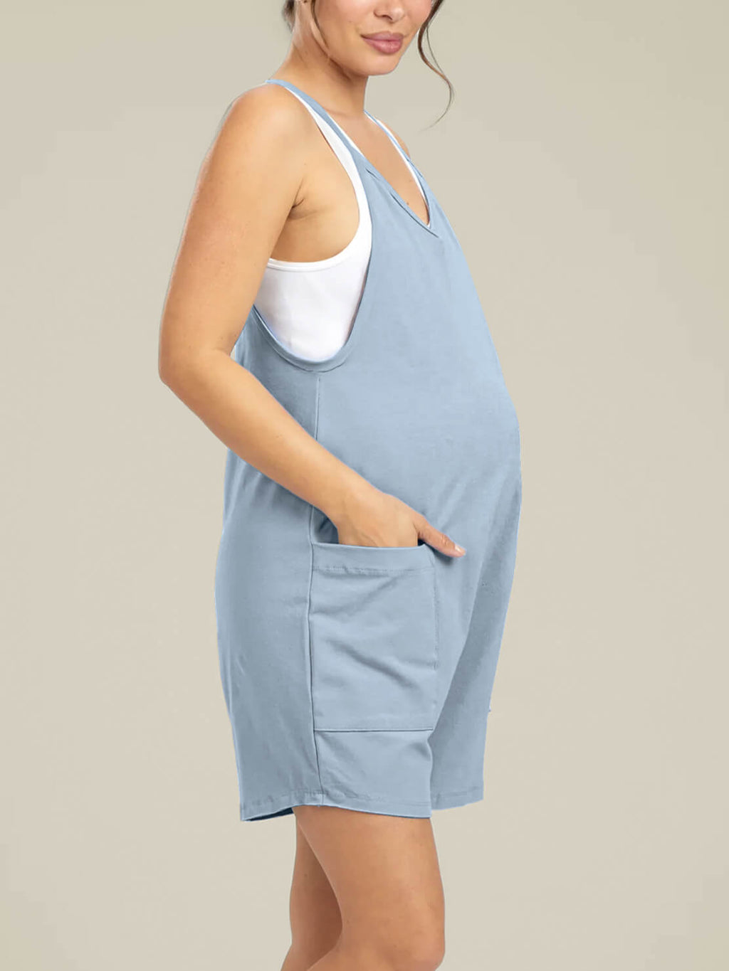 WonderBuy Oversized Jumpsuit Shorts - Maternity & Postpartum