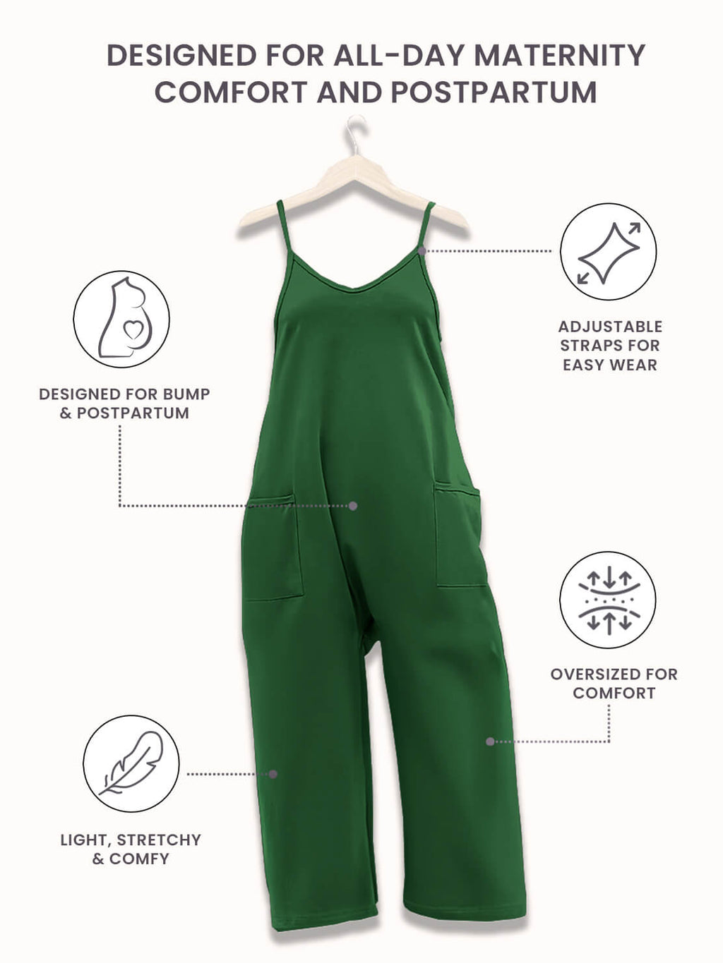 WonderBuy Oversized Jumpsuit - Maternity & Postpartum